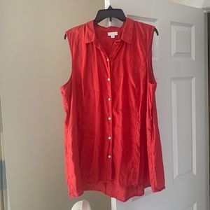 JJill womens red tank top